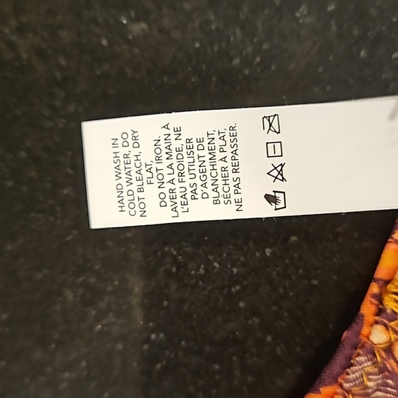 💕A.L.C.💕 Cleo Scoop Bikini Top ~ Orange Multi-Color Paisley Print XL NWT - Picture 10 of 10